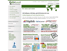 Tablet Screenshot of gis4less.com